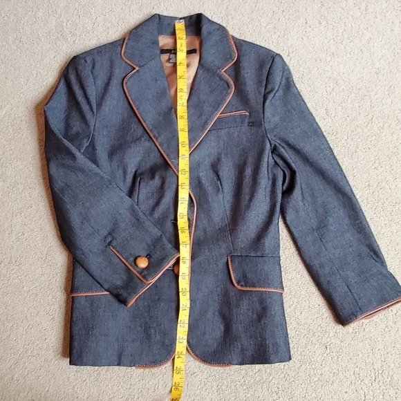 ZARA denim blazer SIZE 36 / 4 - Picture 5 of 8